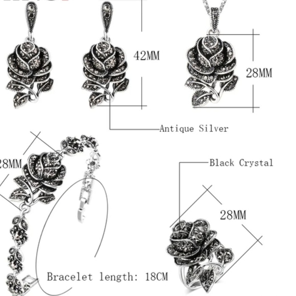 Turkish Vintage Style Jewelry Set forWomen,NEW,4Pcs,Size78,9,WeddingHandmadeGift - Picture 10 of 11